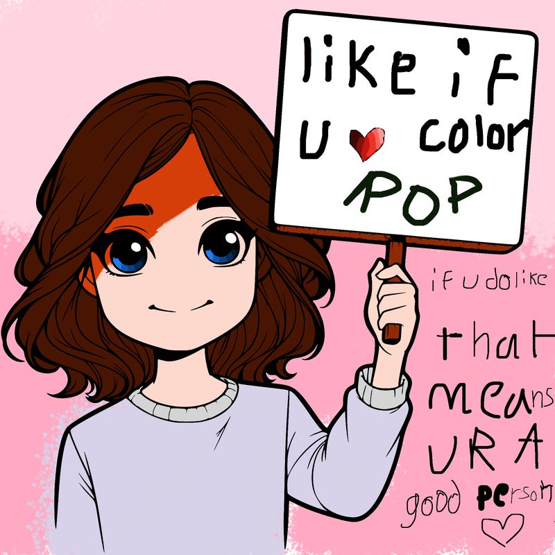 realistic girl holding up a sign