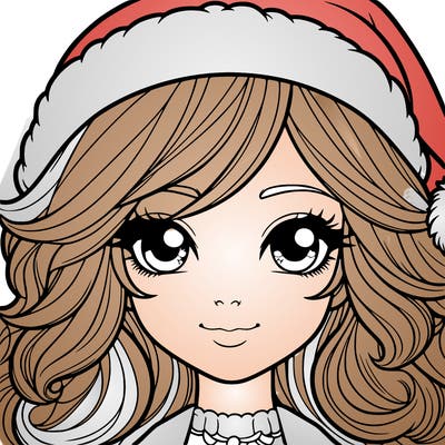 realistic christmas girl