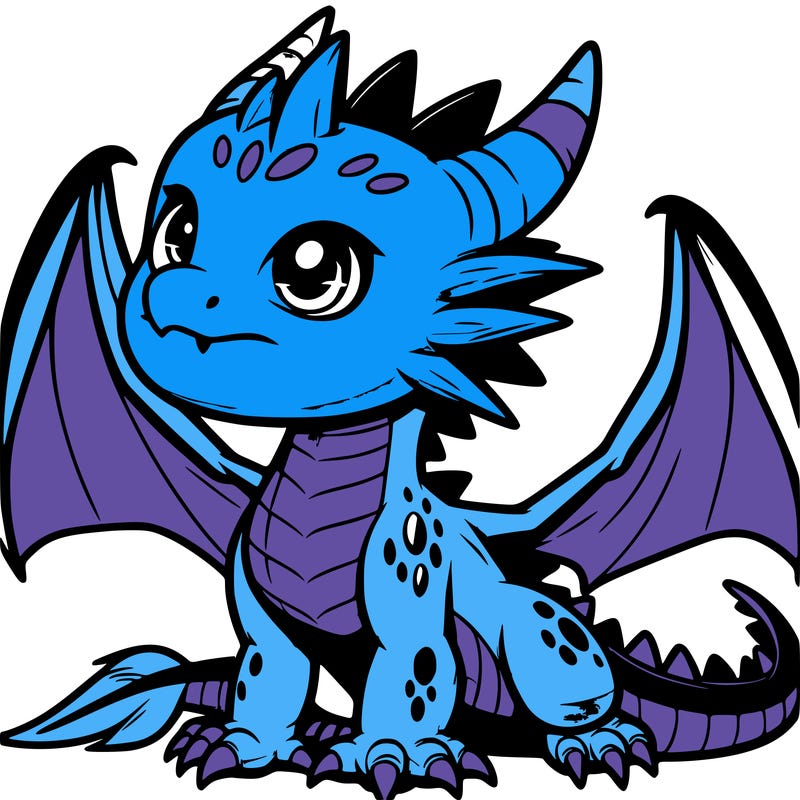 fierce baby night dragon