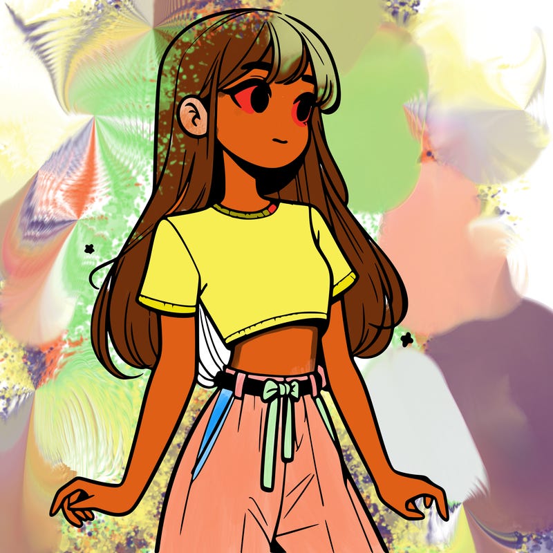 girl in a cute crop top