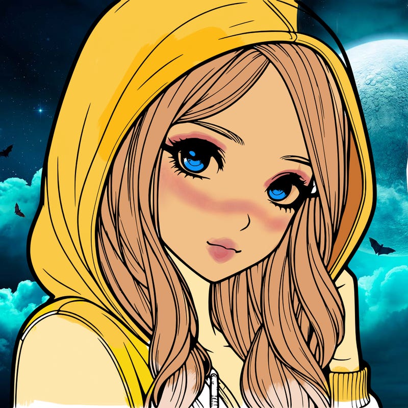 realistic adult girl with hoodie on