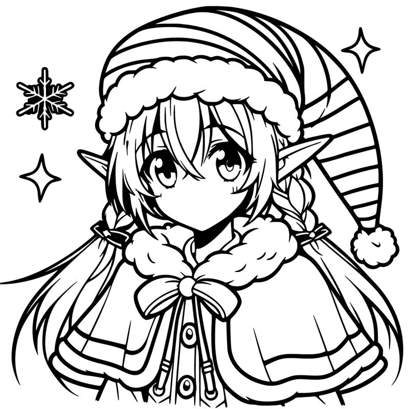 anime christmas elf