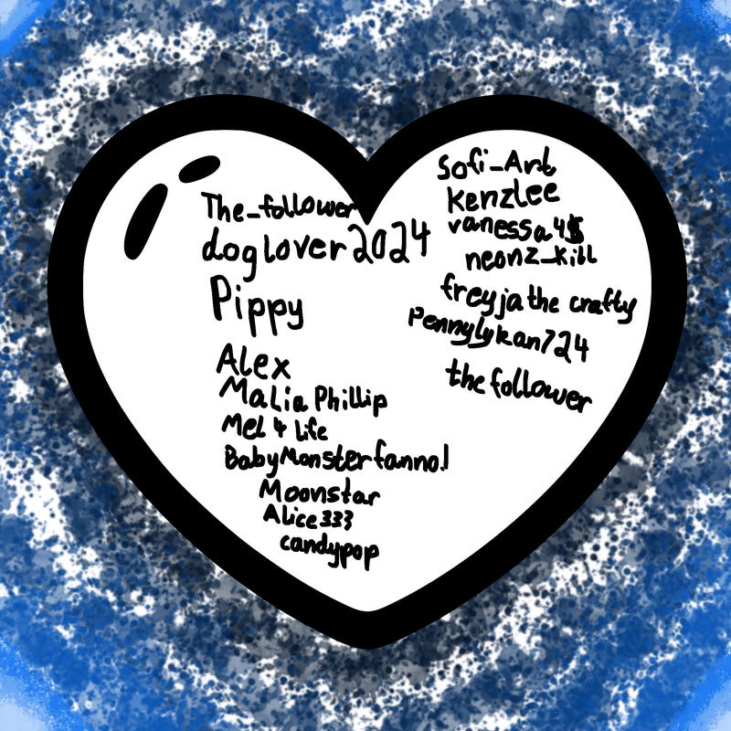 a blank heart