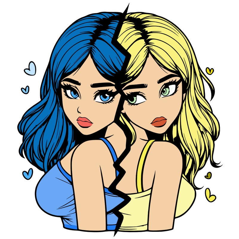 realistic girl split