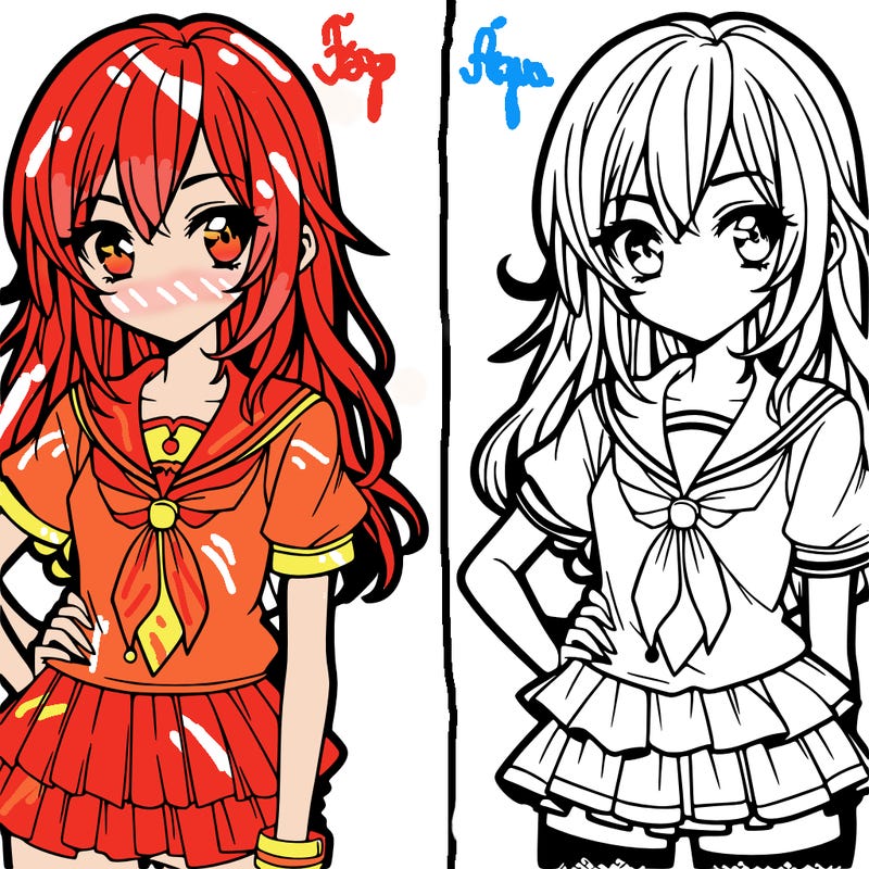 female manga character