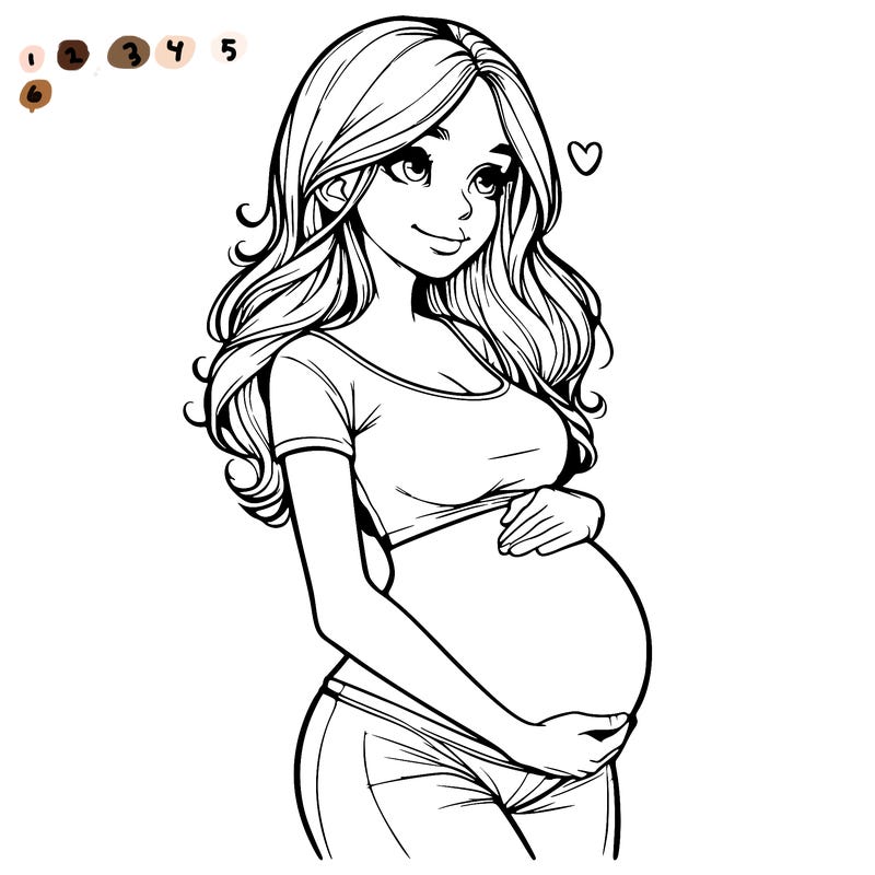 realistic pregnant girl