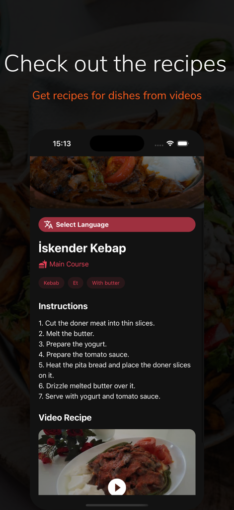 Feasto - Video Recipes - Feastoアプリのイスケンデル・ケバブのレシピ。ステップバイステップの説明と動画チュートリアルが含まれています。
