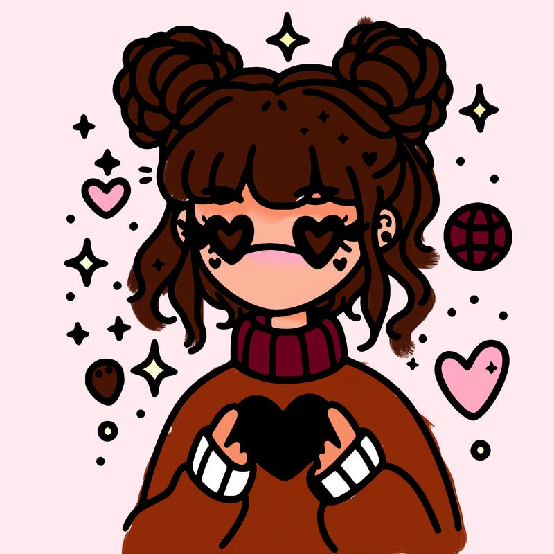 aesthetic heart girl