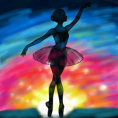 realistic ballerina