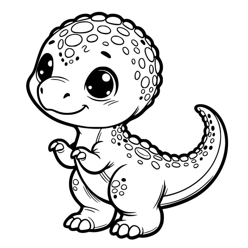 cute realistic baby dinosaur