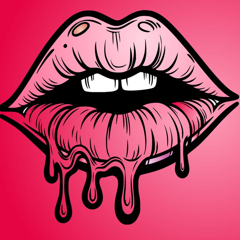 lips that look realistic and drip