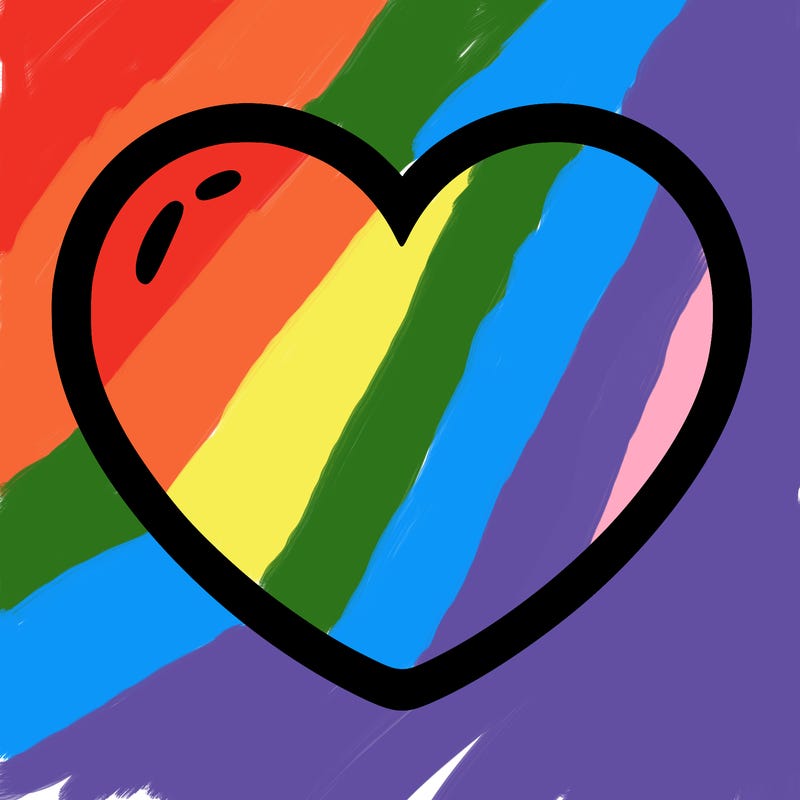 a blank heart