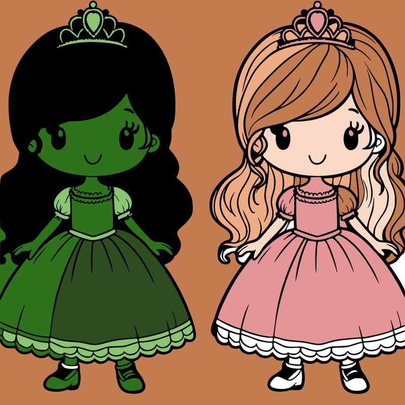 girl with princess dress