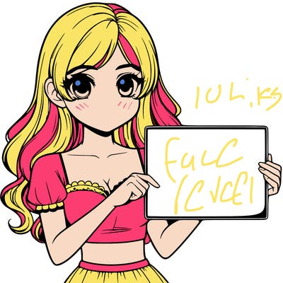 realistic pretty girl holding blank sign