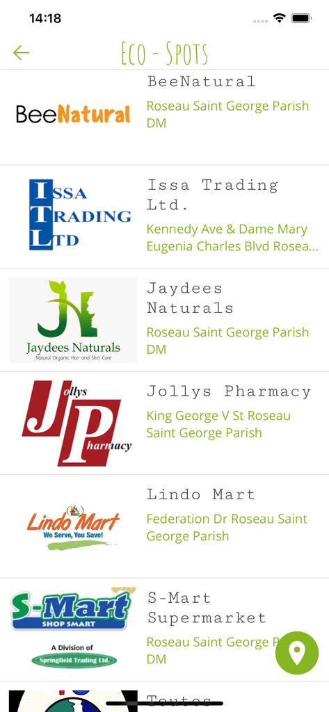 WePlanet - Ein Verzeichnis von nachhaltigen Unternehmen und umweltfreundlichen Orten in der WePlanet-Mobil-App.