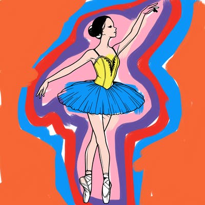 realistic ballerina