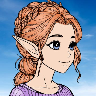 realistic girl elf