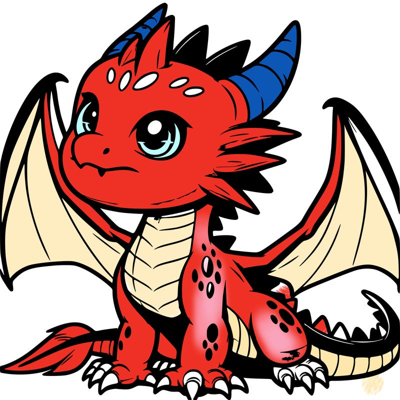 fierce baby night dragon