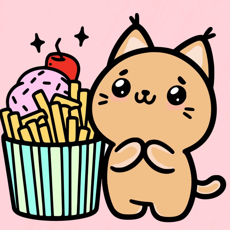 cute food cat