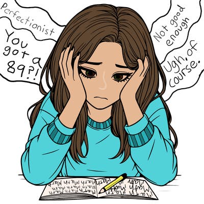 depressed realistic girl