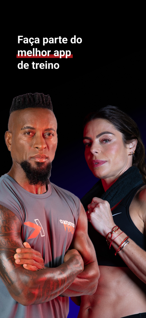 Kikos Fit - Brazilian fitness celebrities Ze Roberto and Daniella Cicarelli for Kikos Fit app
