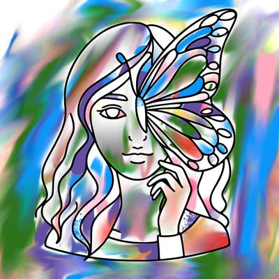 a women whose part butterfly