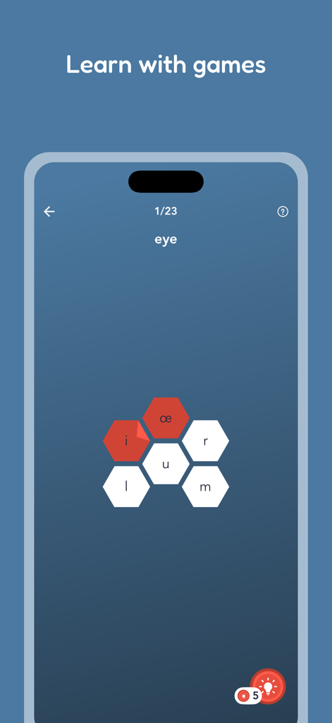 Tobo: Learn French Vocabulary - Interactive word spelling game in the Tobo French vocabulary app