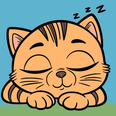 sleepy cat