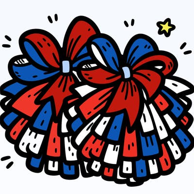 cheer pom poms