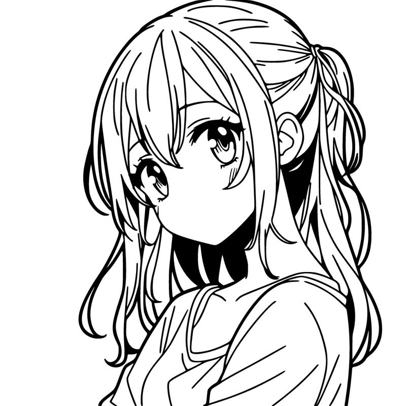 one anime teenage girl