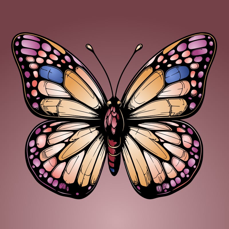 butter fly realistic