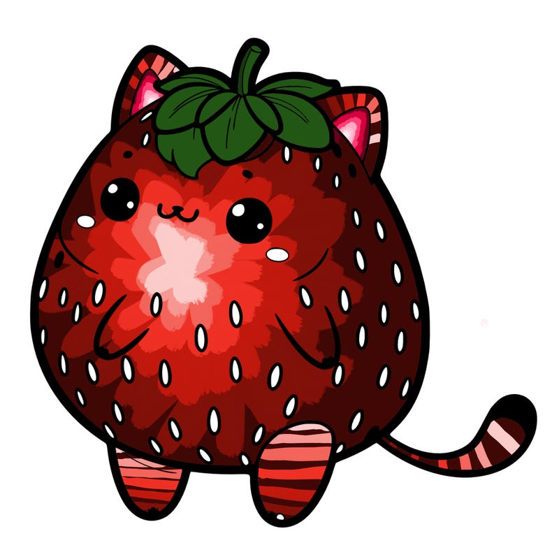 strawberry cat