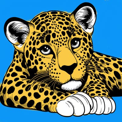 realistic leopard