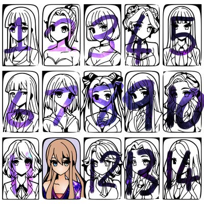 girls that look diffrent anime