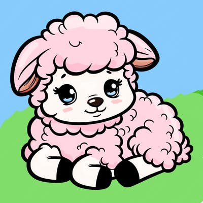 a baby sheep