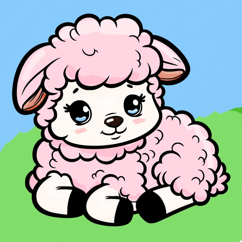 a baby sheep