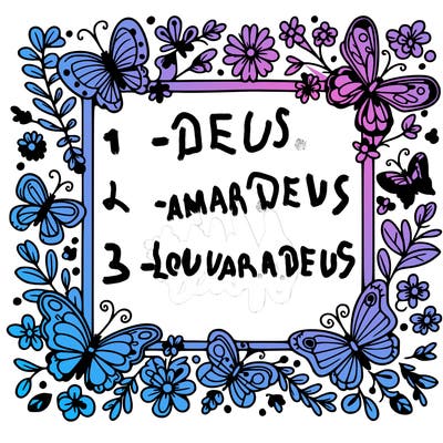 frame border with butterflies and nothing inside