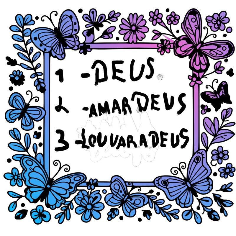 frame border with butterflies and nothing inside