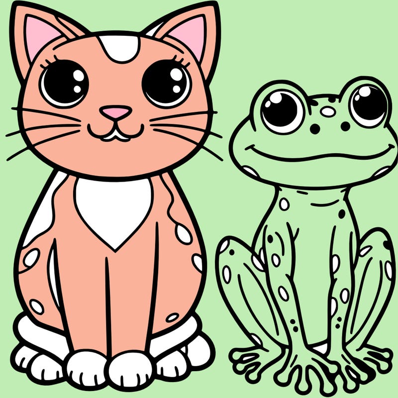 cat frog