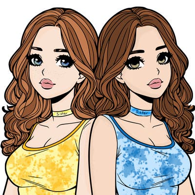 realistic twin sisters