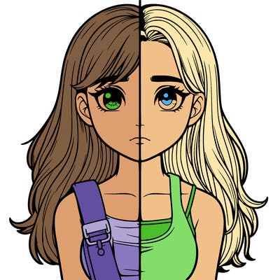 realistic girl split