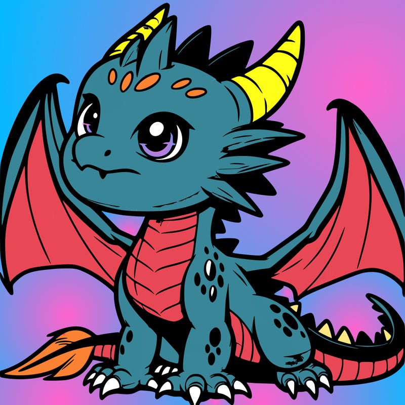 fierce baby night dragon