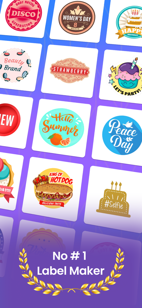 A collection of colorful and creative label design templates for business and personal organization