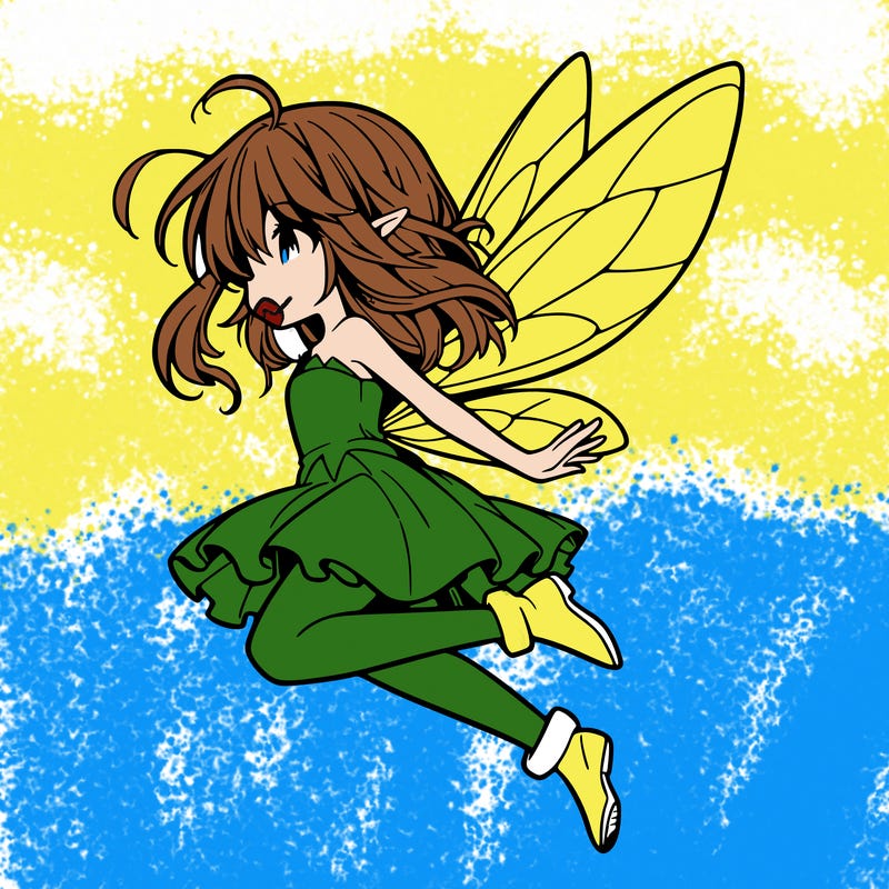 manga fairy flying