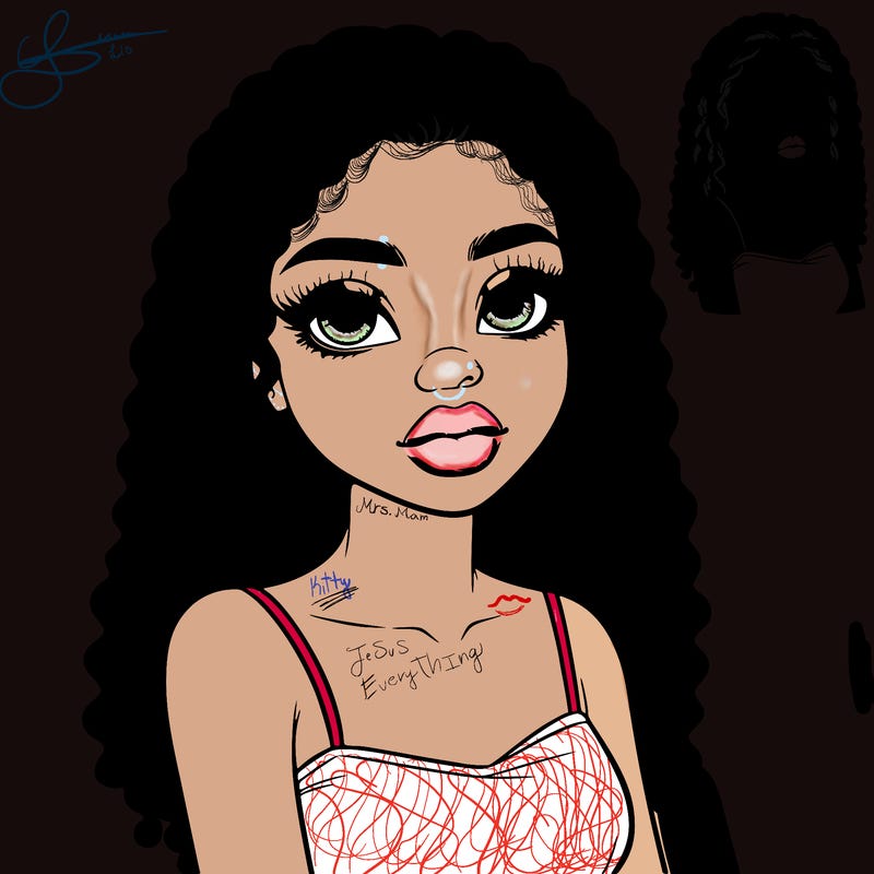 realistic black girl