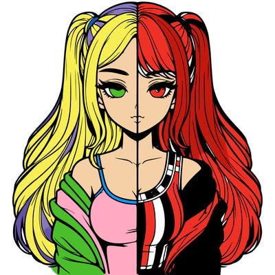 realistic girl split