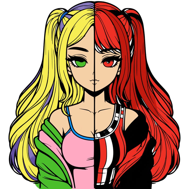 realistic girl split