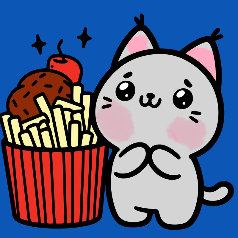 cute food cat