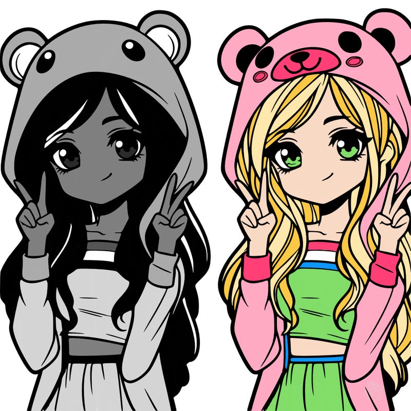 teen girl in animal costume