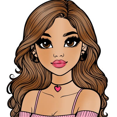 realistic pretty girl